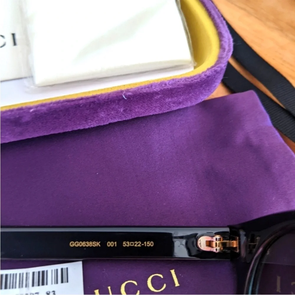 NWT Gucci Black Sunglasses - Picture 8 of 9